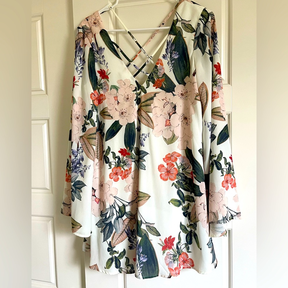 Show Me Your Mumu flare sleeve floral dress